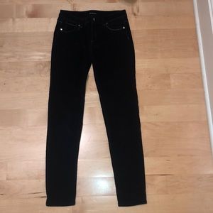 Black corduroy pants slim fit